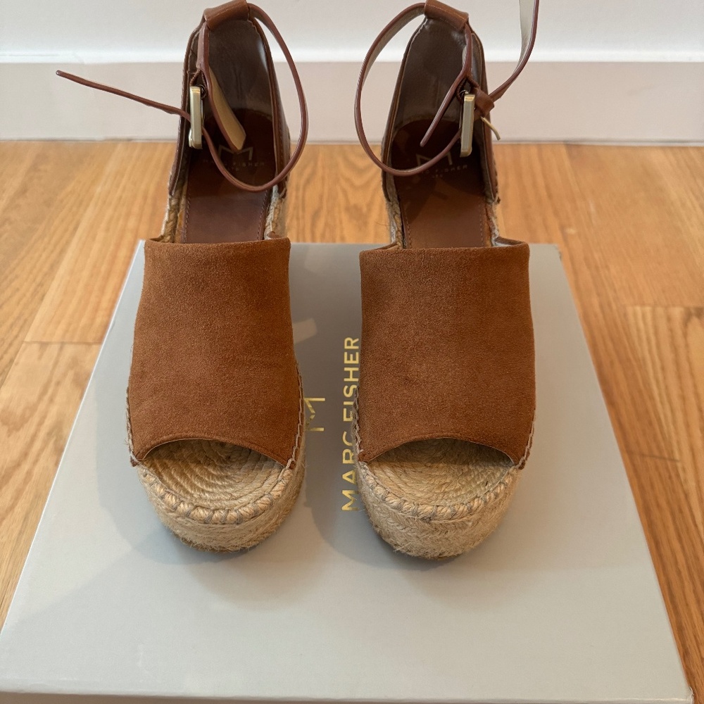 Marc Fisher Natural Multi Suede Adalyn Shoes